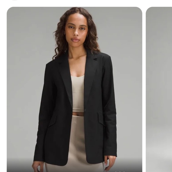 Lululemon relaxed twill blazer black XS NWT - Picture 5 of 11